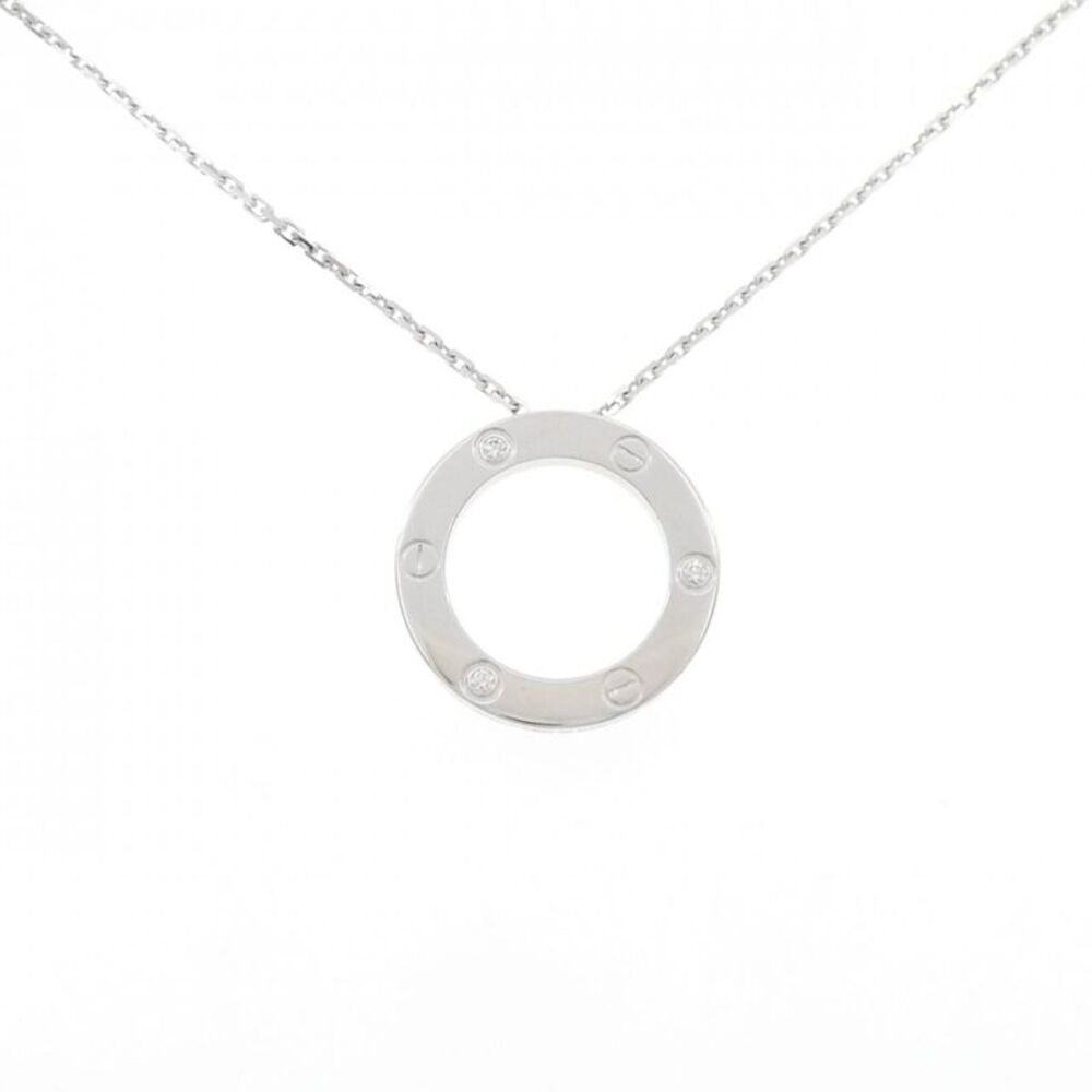 Cartier Love 750 White Gold Diamond Necklace